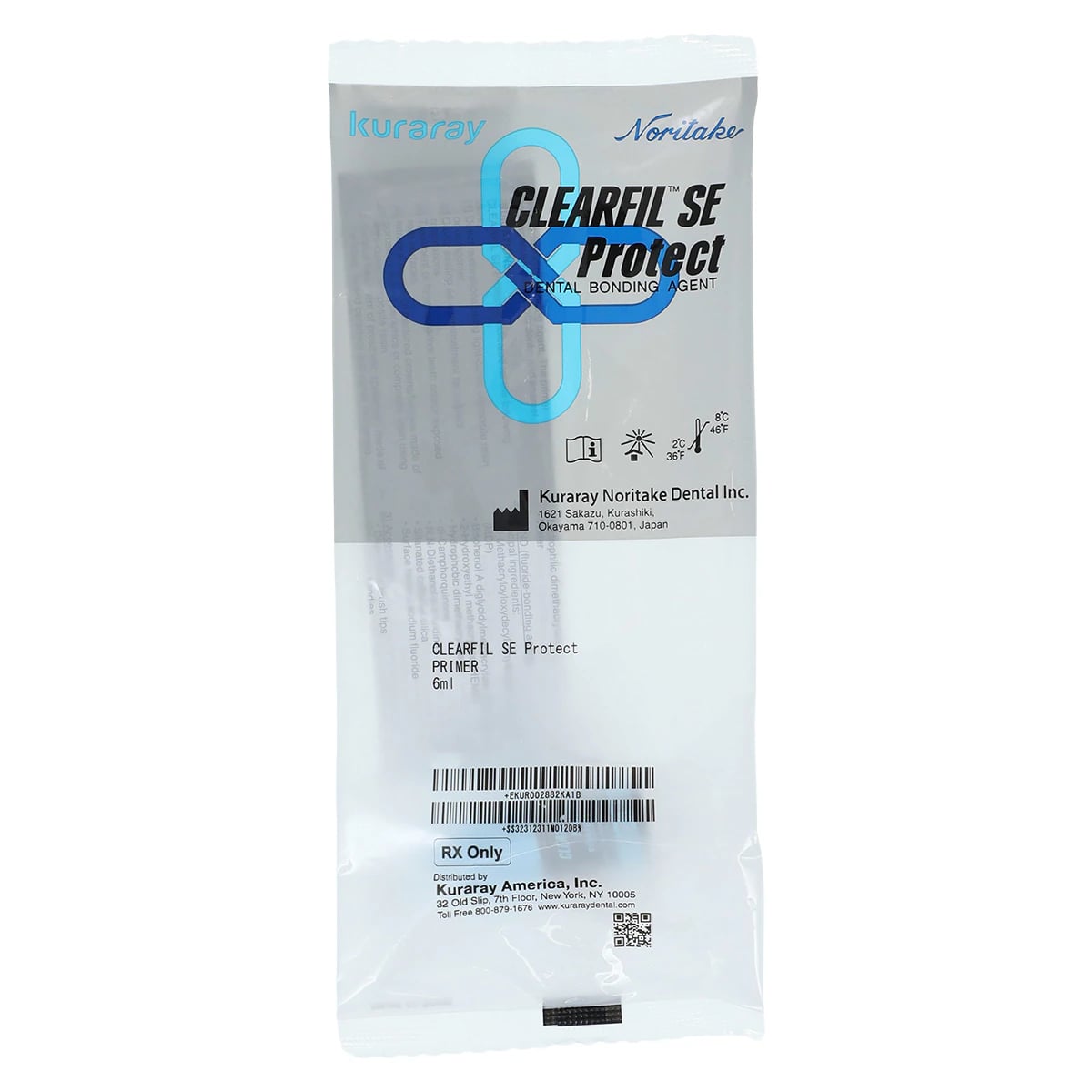 Clearfil SE Protect Primer Refill, Self-Etch Light-Cure Bonding Agent, 6 mL Bottle, 2882KA