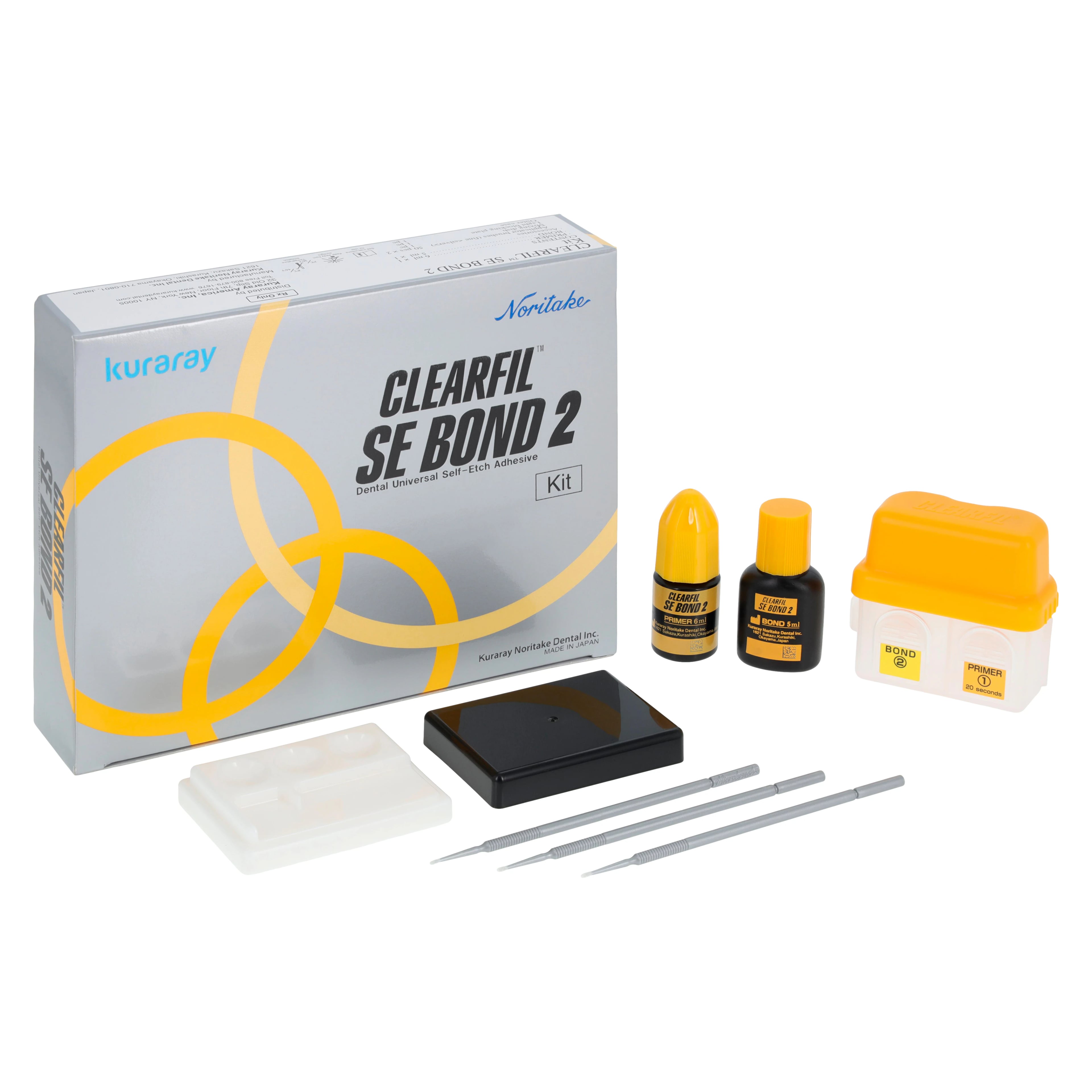 Clearfil SE Bond 2 Self-Etch Light-Cure Dental Bonding Agent, Standard Kit, 6 mL Primer & 5 mL Bond, 3270KA