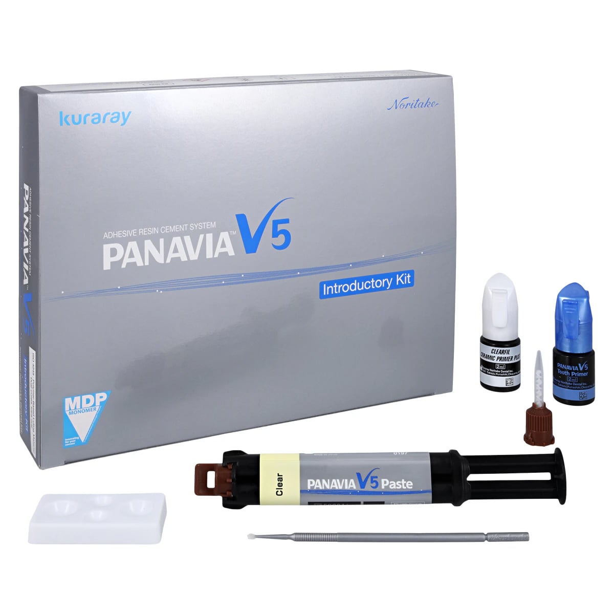 Panavia V5 Introductory Kit, Clear, Dual-Cure Resin Cement, 3605KA