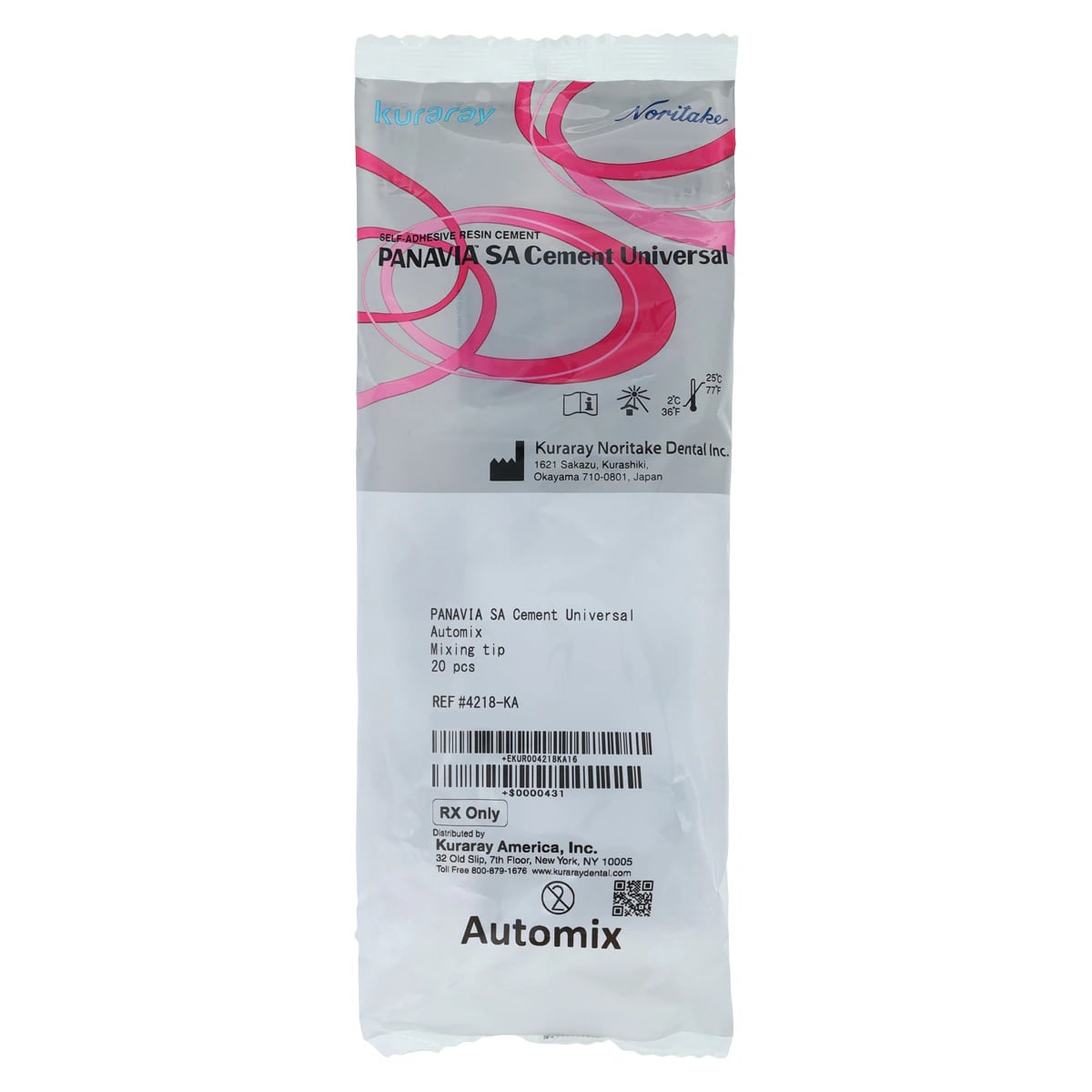 Panavia SA Cement Universal Automix Mixing Tips, Brown, 20/Pk, 4218-KA