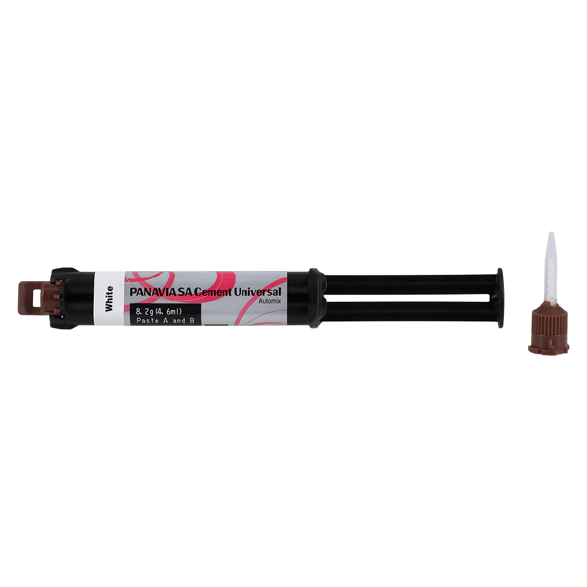 Panavia SA Cement Universal Automix Refill, White, 4.6 mL Syringe with 20 Mixing Tips, 4213KA