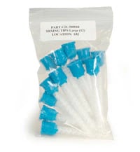Perfectim HP Mixing Tips, Heavy Body, Green/Teal, 6.5 mm, 12/Pk, 21-300044