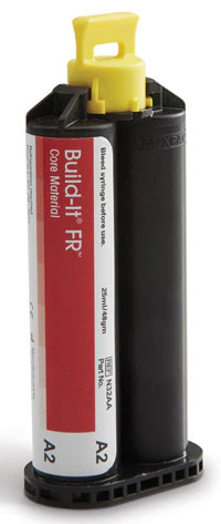Pentron Build-It FR Fiber-Reinforced Core Build-Up Material, Dual-Cure, Shade A2, 25 mL Auto-Mix Cartridge Refill, N32AA