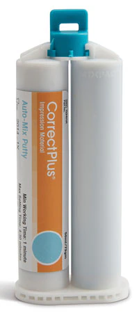 Correct Plus VPS Impression Material, Auto-Mix Putty, Regular Set, 50 ml Cartridges, 4/Pk, Q34HA