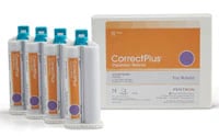Correct Plus Hydrophilic VPS Impression Material, Tray, Regular Set, Unflavored, 50 ml Cartridges, 32/Pk, Q34JC