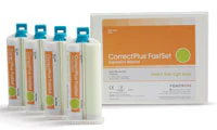 Correct Plus Hydrophilic VPS Impression Material, Automix Putty, Fast Set, 50 mL Cartridges, 4/Pack, Q36A