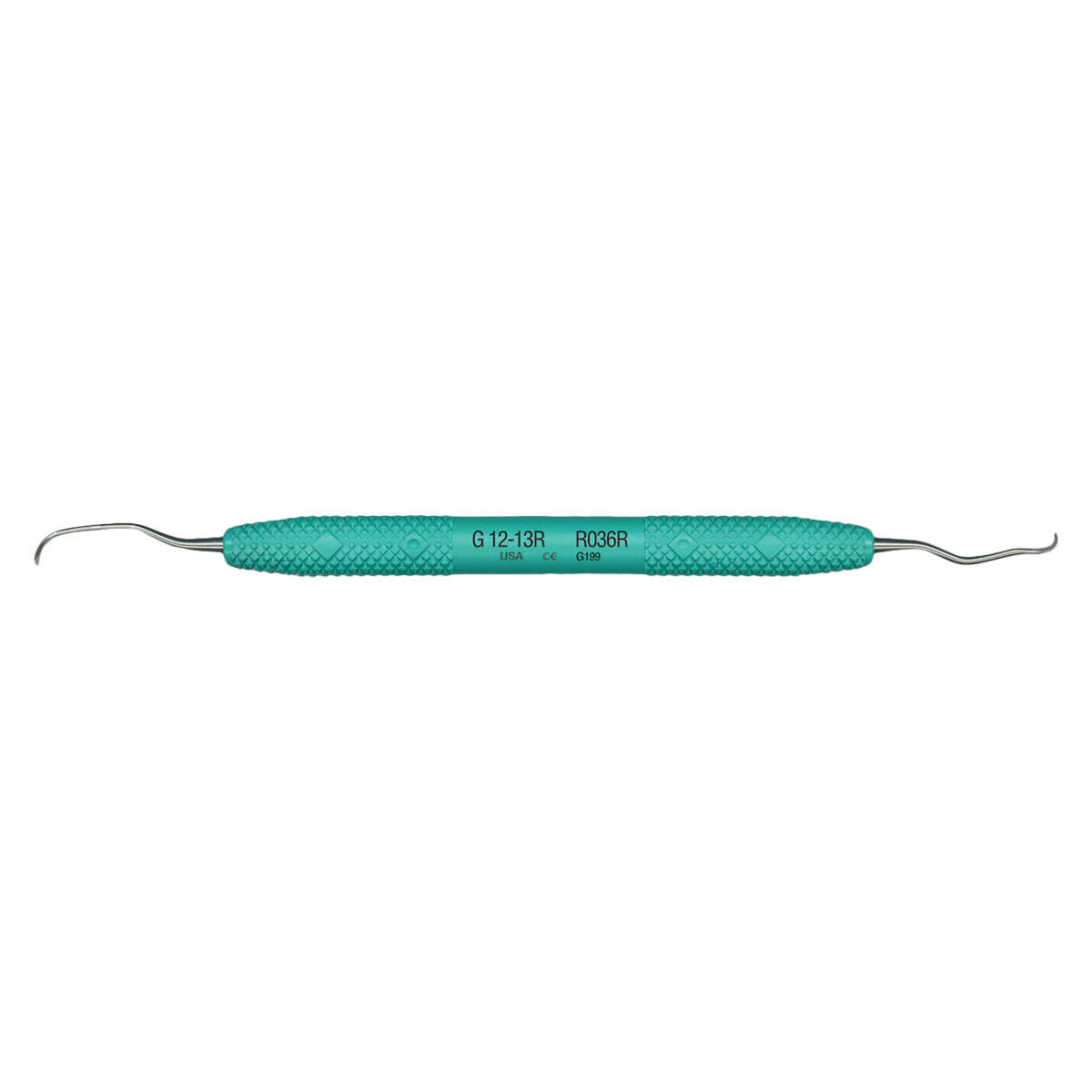 PDT Amazing Gracey™ 12-13 Rigid Gracey Curette, Double-Ended, Green Resin Handle, R036R
