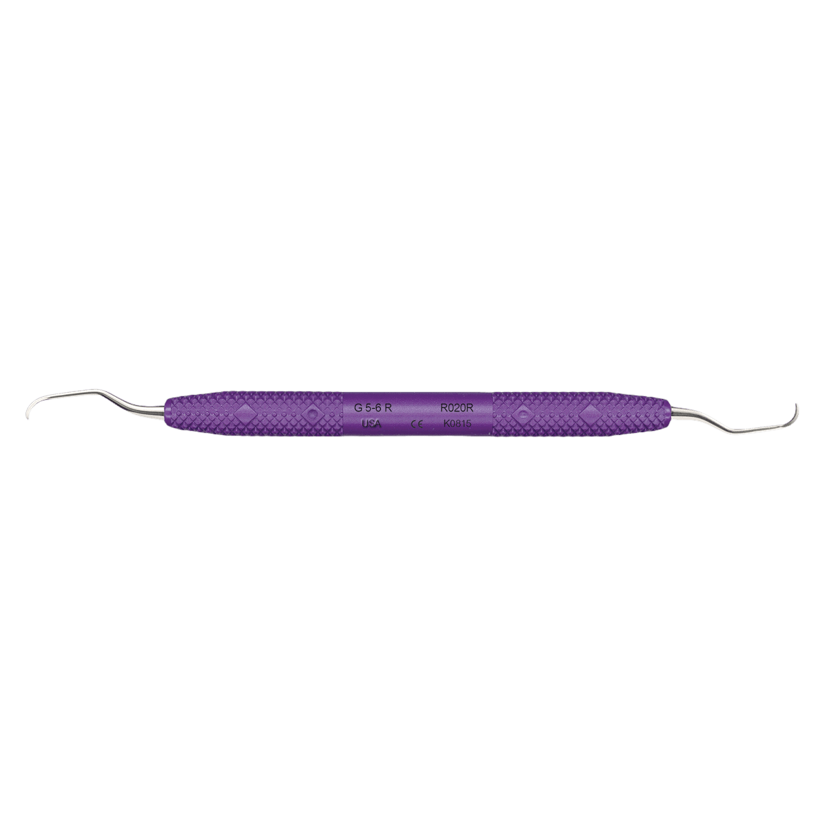 PDT Amazing Gracey 5/6 Rigid Curette, Double End, Purple Resin Handle, R020R