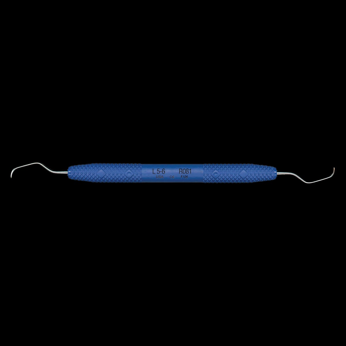 PDT Cruise Universal Curette, Langer 5/6, Double-End, Blue Resin Handle, R081