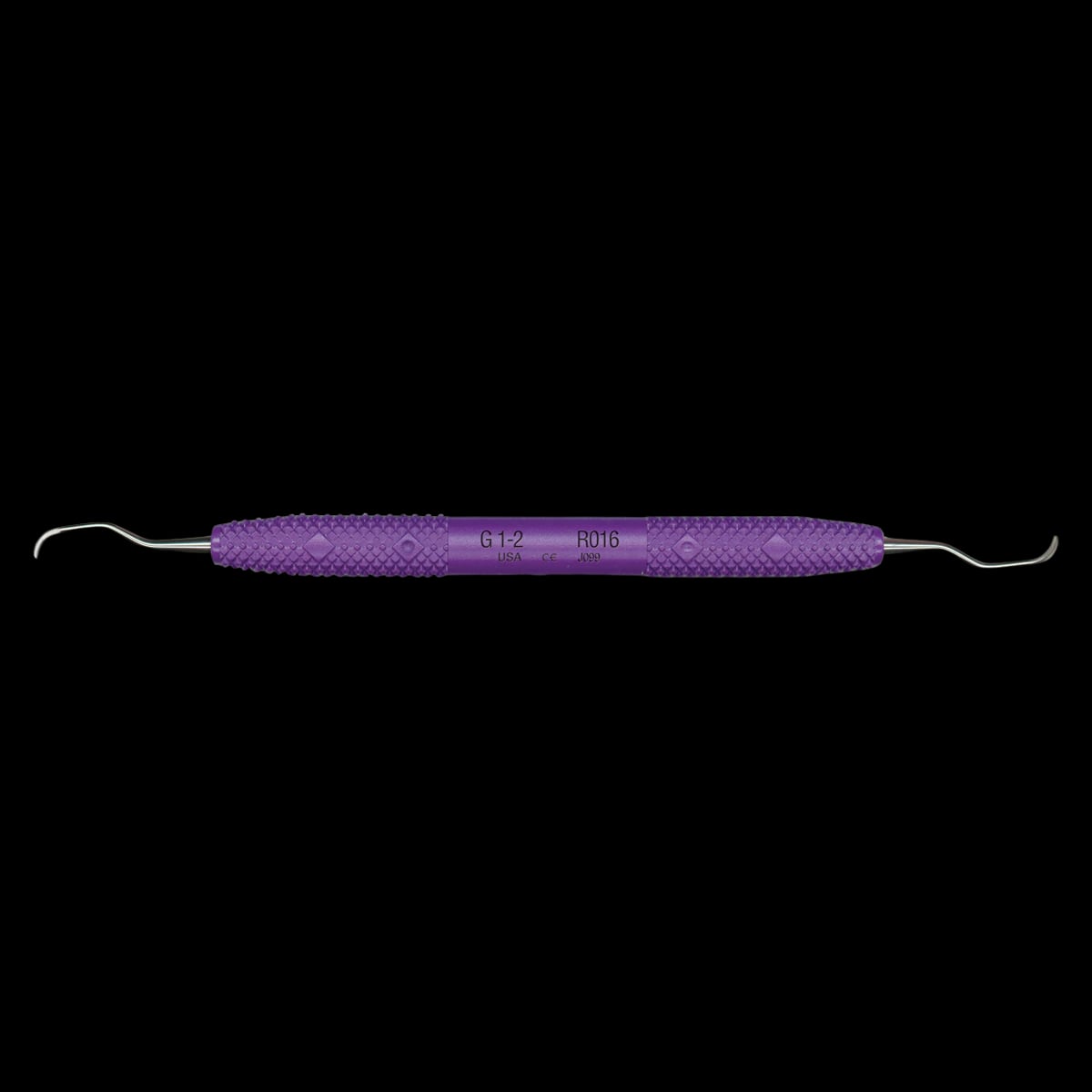 PDT Amazing Gracey 1-2 Curette, Double-Ended, Passionate Purple Resin Handle, 6.5", R016