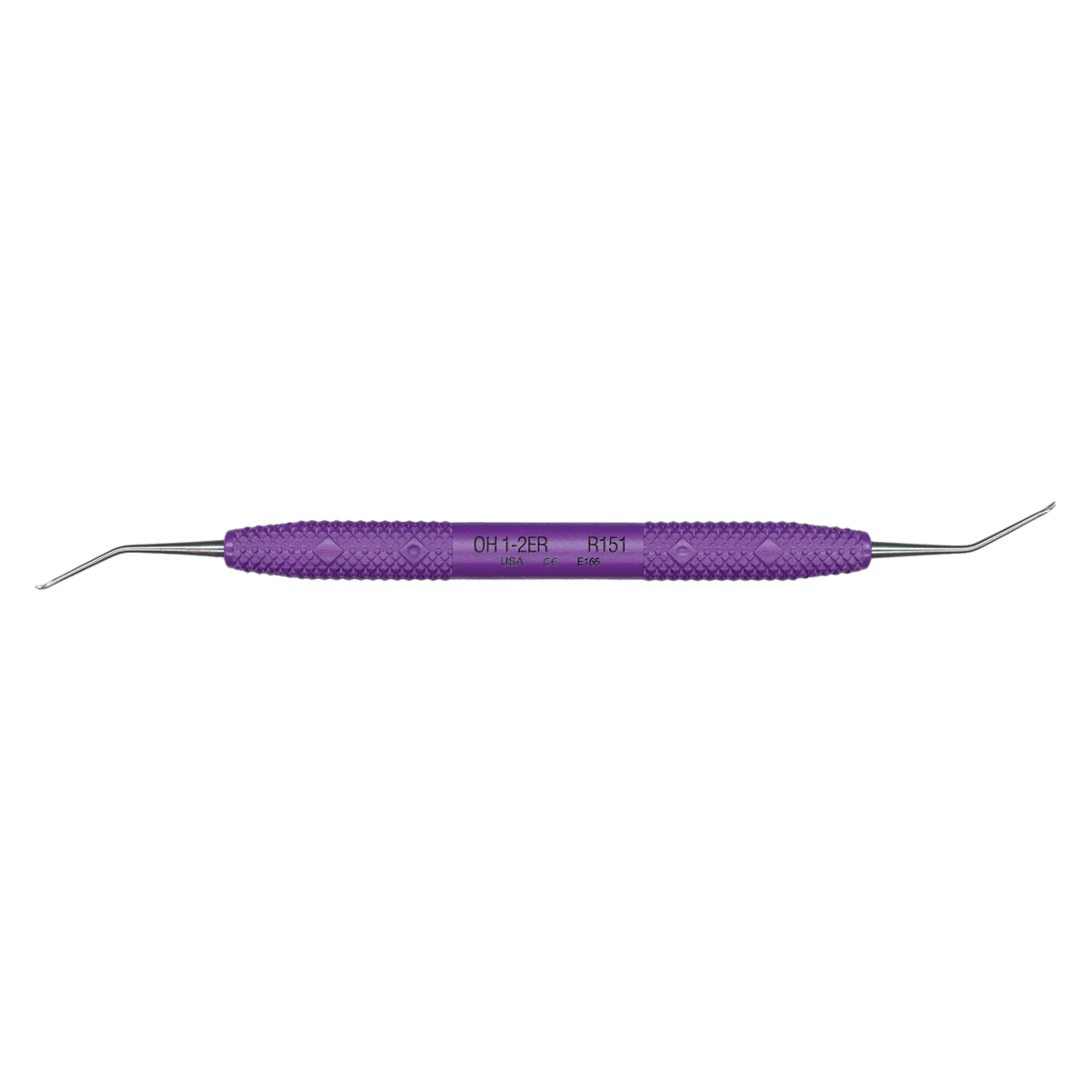 PDT O'Hehir New Millennium 1-2 Extended Reach Debridement Curette, Double-Ended, Purple Resin Handle, R151