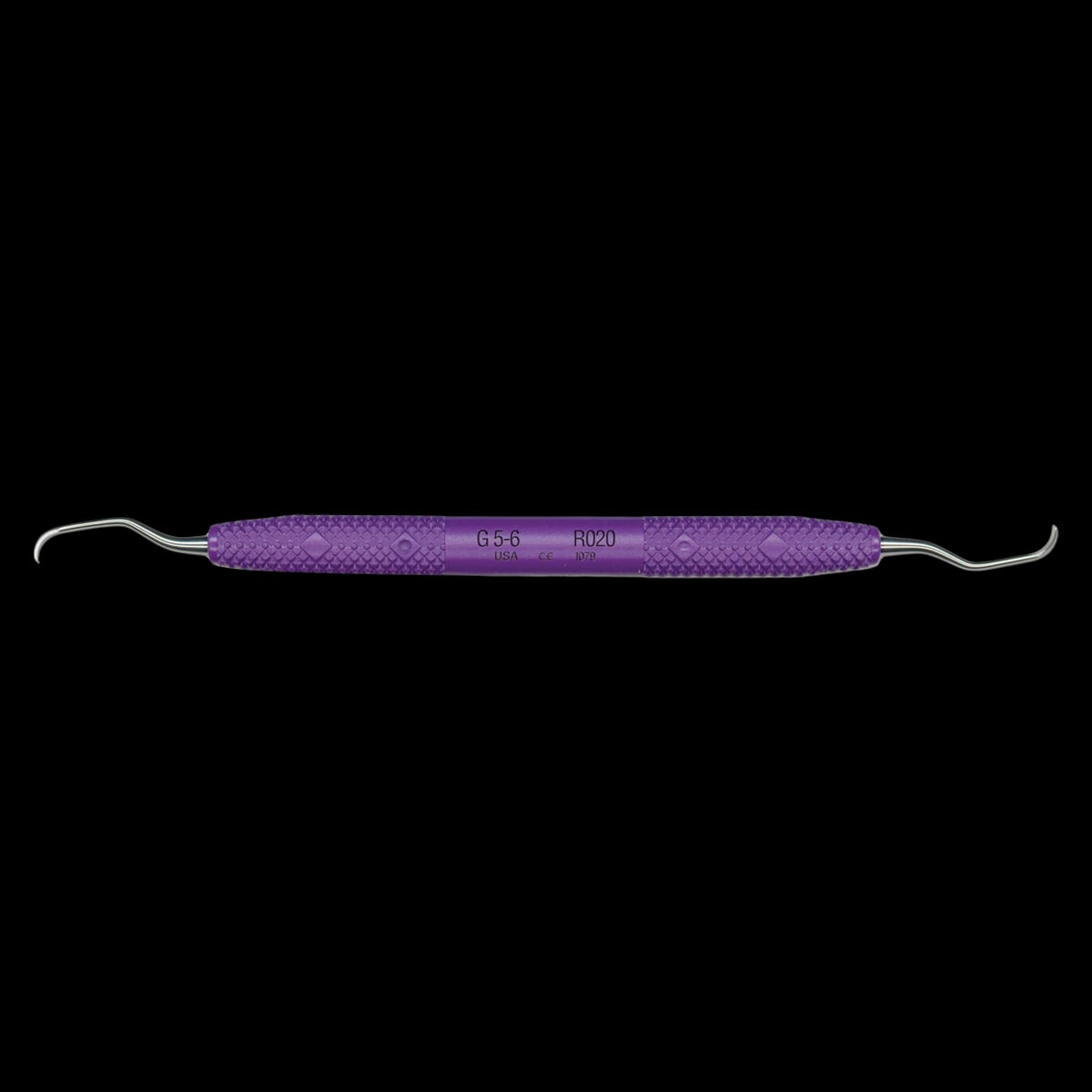PDT Amazing Gracey 5/6 Curette, Double-Ended, Purple Resin Handle, R020