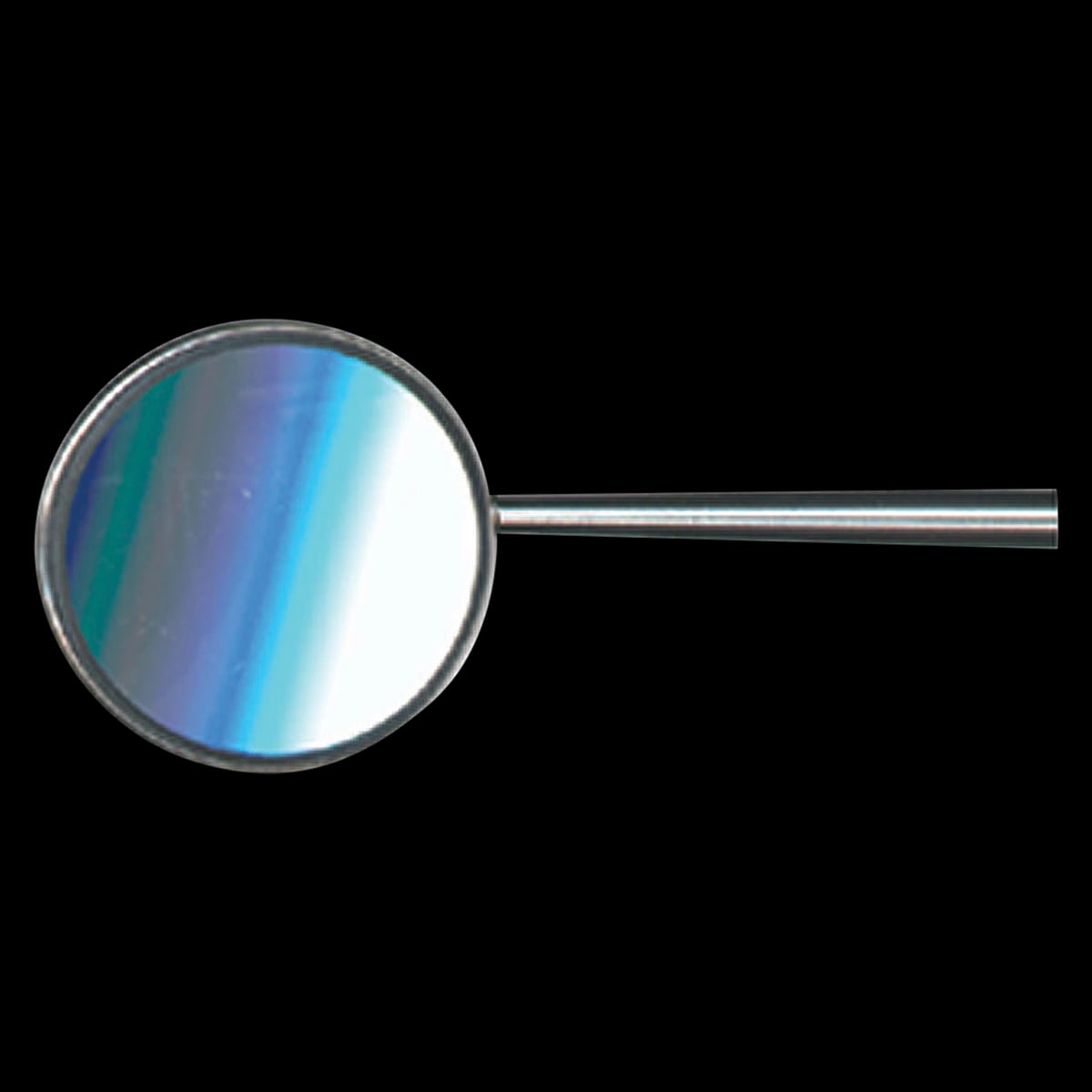 PDT Front Surface Cone Socket Mouth Mirror #4, Rhodium Coated, 7/8", Stainless Steel, 1/Pkg