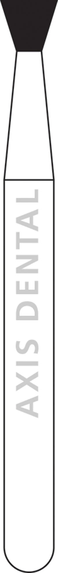 NTI HP Diamond Bur, Medium Grit, Inverted Cone, #805-018, 1.8 mm Diameter, 1.5 mm Length, Gray, M805-018HP