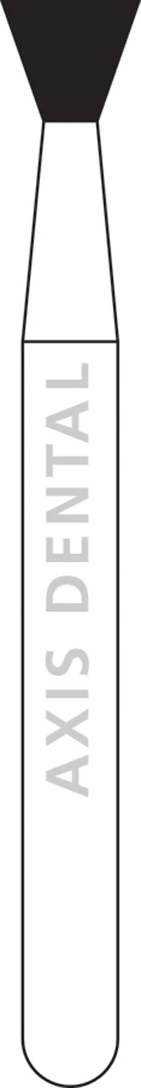 NTI HP Diamond Bur, Medium Grit, Inverted Cone, #805-023, M805-023HP, 2.3 mm Diameter, 2.0 mm Length, Gray, 1/Pk