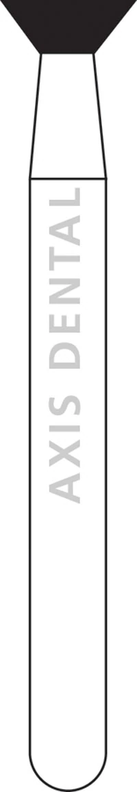 NTI HP Diamond Bur, Medium Grit, Inverted Cone, #805-040, Friction Grip, Gray, 1/Pk