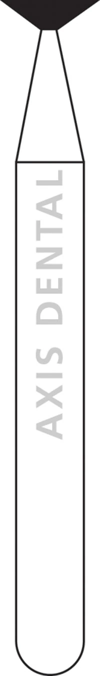 NTI® HP Diamonds - Medium - Inverted Cone, #808-023, 2.3mm Diameter, 1.5mm Length