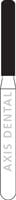 NTI Diamond Bur, FG, Medium Grit, Modified Shoulder Cylinder, #837KR-014, 1.4 mm Diameter, 8.0 mm Length, 5/Pk