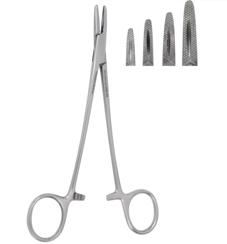 Vantage Mayo-Hegar Needle Holder, Serrated Jaw, 6", Stainless Steel, Each, V98-44