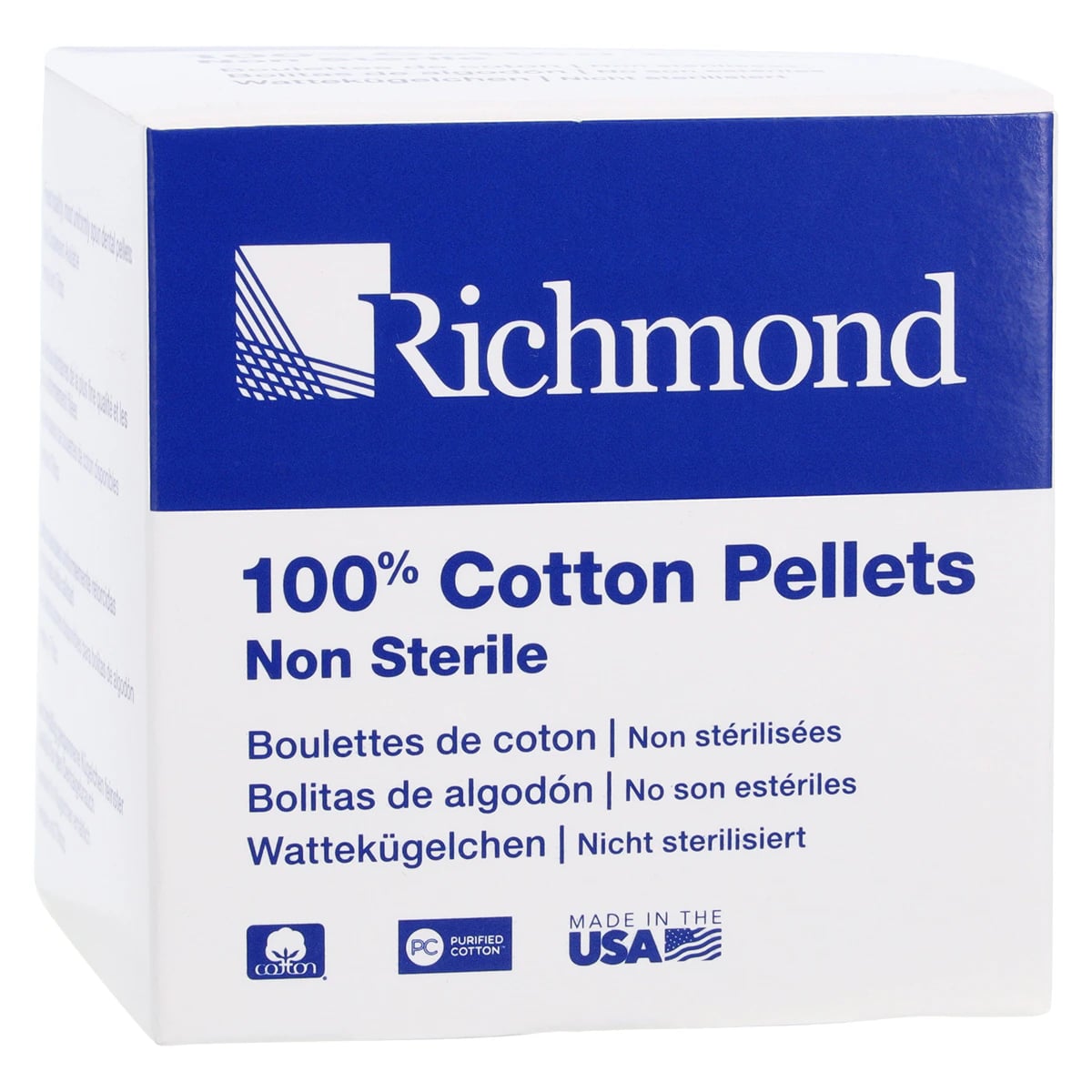 Richmond Cotton Pellets, Size #4, 1/8" Diameter, 3000/Box, 100109
