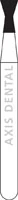 NTI Diamond Bur, FG, Round, #SC801-016, 1.6 mm, Super Coarse, Black, 5/Pk, SC801-016