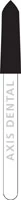 NTI® FG Diamond Bur, Super Coarse, Curettage, #878K-023, 2.3 mm Diameter, 8.0 mm Length, Friction Grip, 5/Pkg, SC878K-023