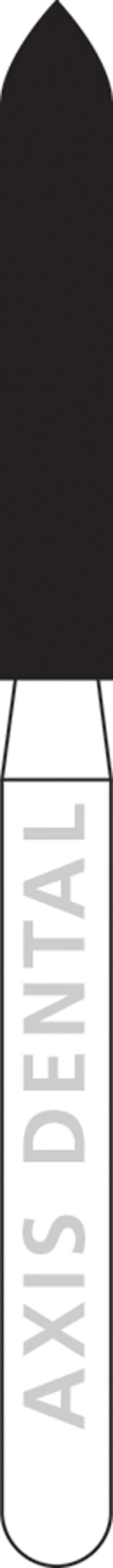 NTI FG Diamond Bur, Super Coarse, Beveled Cylinder, #879-016 / SC879-016, 1.6 mm Diameter, 10.0 mm Length, 5/Pk