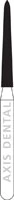 NTI FG Diamond Bur, Super Coarse, Curettage, Cone Bevel End, #879K-014, 1.4 mm Diameter, 10.0 mm Length, 5/Pk