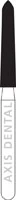NTI® FG Diamond Bur, Super Coarse, Curettage, Cone Bevel End, #879K-018, 1.8 mm Diameter, 10.0 mm Length, Black, 5/Pkg, SC879K-018