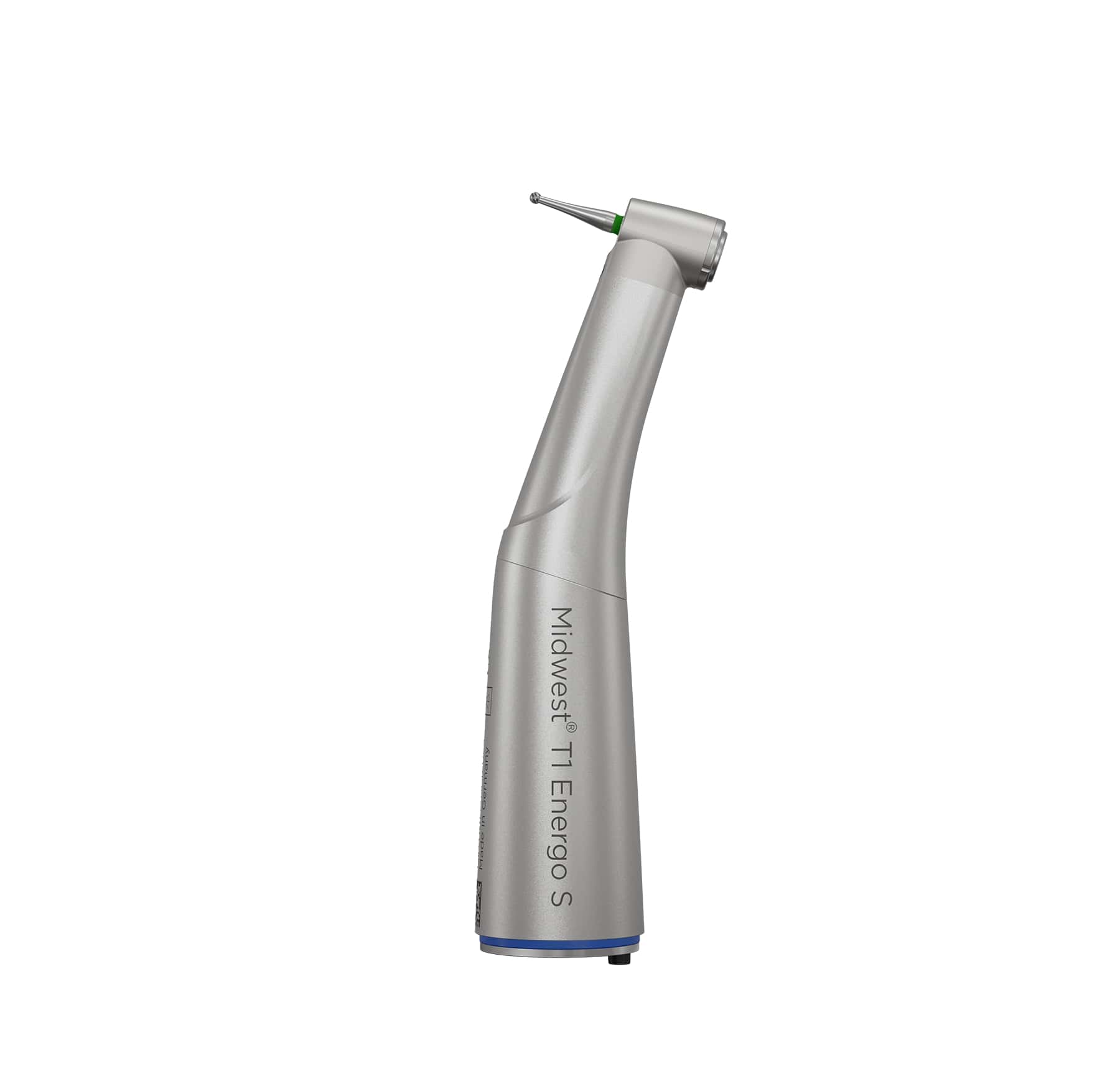 Midwest T1 Energo S 1:1 L Electric Handpiece Attachment, Titanium, Contra Angle, Autochuck, 875310