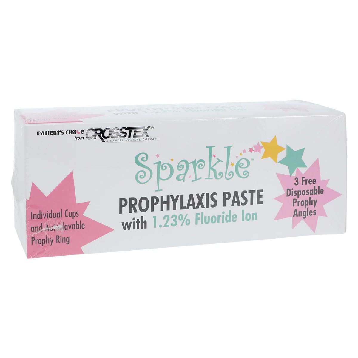 Sparkle Prophy Paste with Xylitol, Medium Grit, Berrylicious Assorted Flavors, 1.23% APF, Single-Use Cups, 200/Pk, UPMB