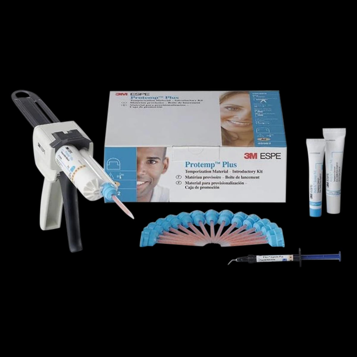 Solventum Protemp Plus Temporization Material Introductory Kit, Shade A2, 50 ml Cartridge, 46962