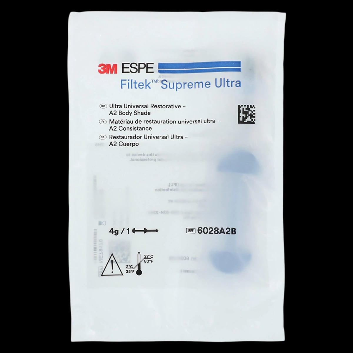 Filtek Supreme Ultra Universal Restorative Syringe Refill, A2 Body, 4 g, 6028A2B