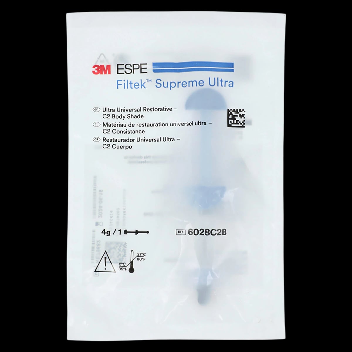 3M Filtek Supreme Ultra Universal Restorative Syringe Refill, C2 Body, 4 g, 6028C2B