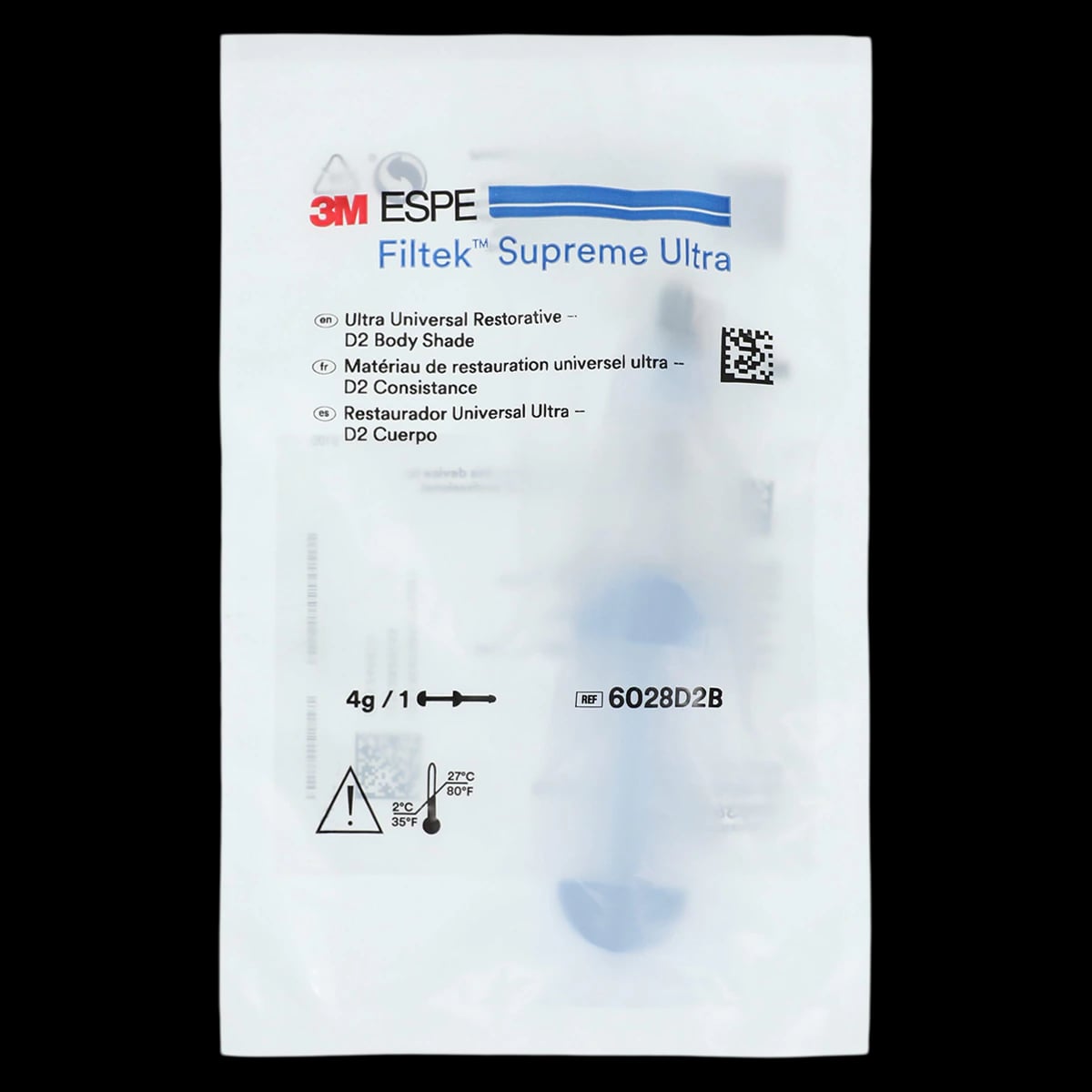 3M Filtek Supreme Ultra Universal Restorative Syringe Refill, D2 Body, 4 g, 1/Pk, 6028D2B