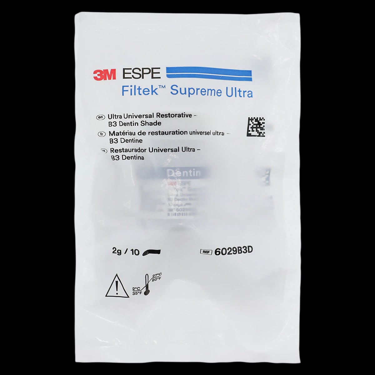 Filtek Supreme Ultra Universal Restorative Capsules, B3 Dentin, 0.2 g, 10/Pk, 6029B3D
