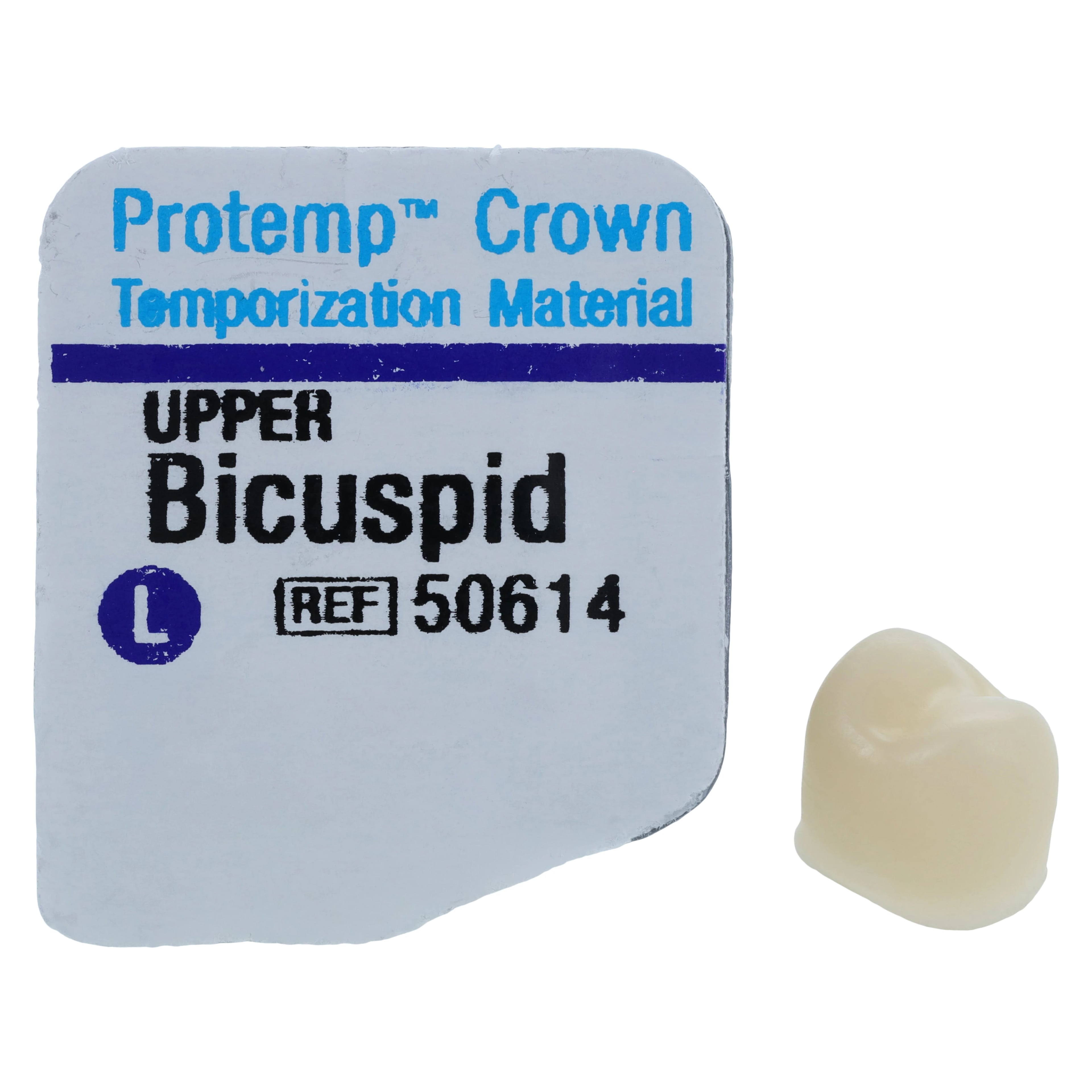 Protemp Crown Temporization Material, Adult Refill, Upper Large Bicuspid, Universal Shade, 5/Pk, 50614