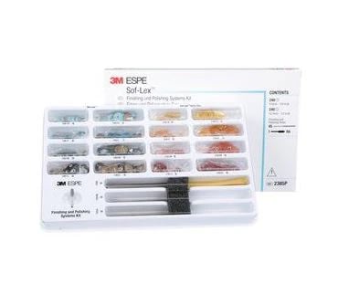 3M Sof-Lex Finishing and Polishing System Kit, 240 Pop-On Discs, 240 XT Discs, 45 Strips, 1 RA Mandrel, 2385P