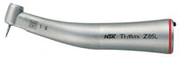 NSK Ti-Max Z85L High Speed Contra Angle Electric Handpiece Attachment, 1:5 Ratio, Mini Head, Optic, Single Spray, E-Type, C1062