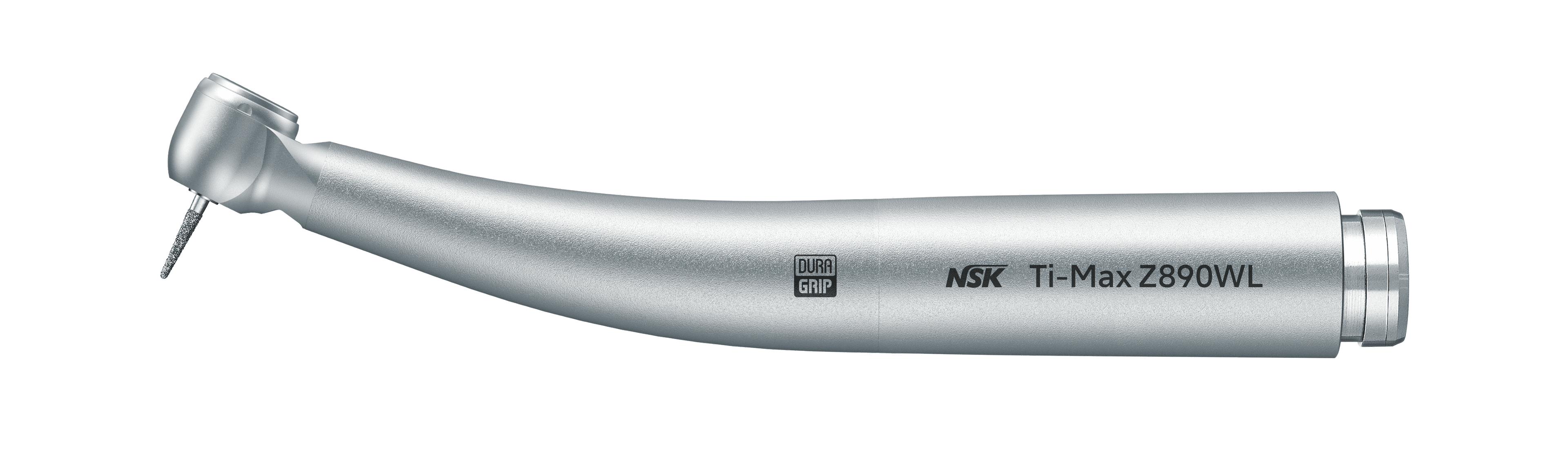NSK Ti-Max Z890WL Premium Series High Speed Air Handpiece, Miniature Head, W&H Backend, Contra Angle, Push-Button Chuck, Cellular Glass Optic, Quadruple Spray, PA23860001