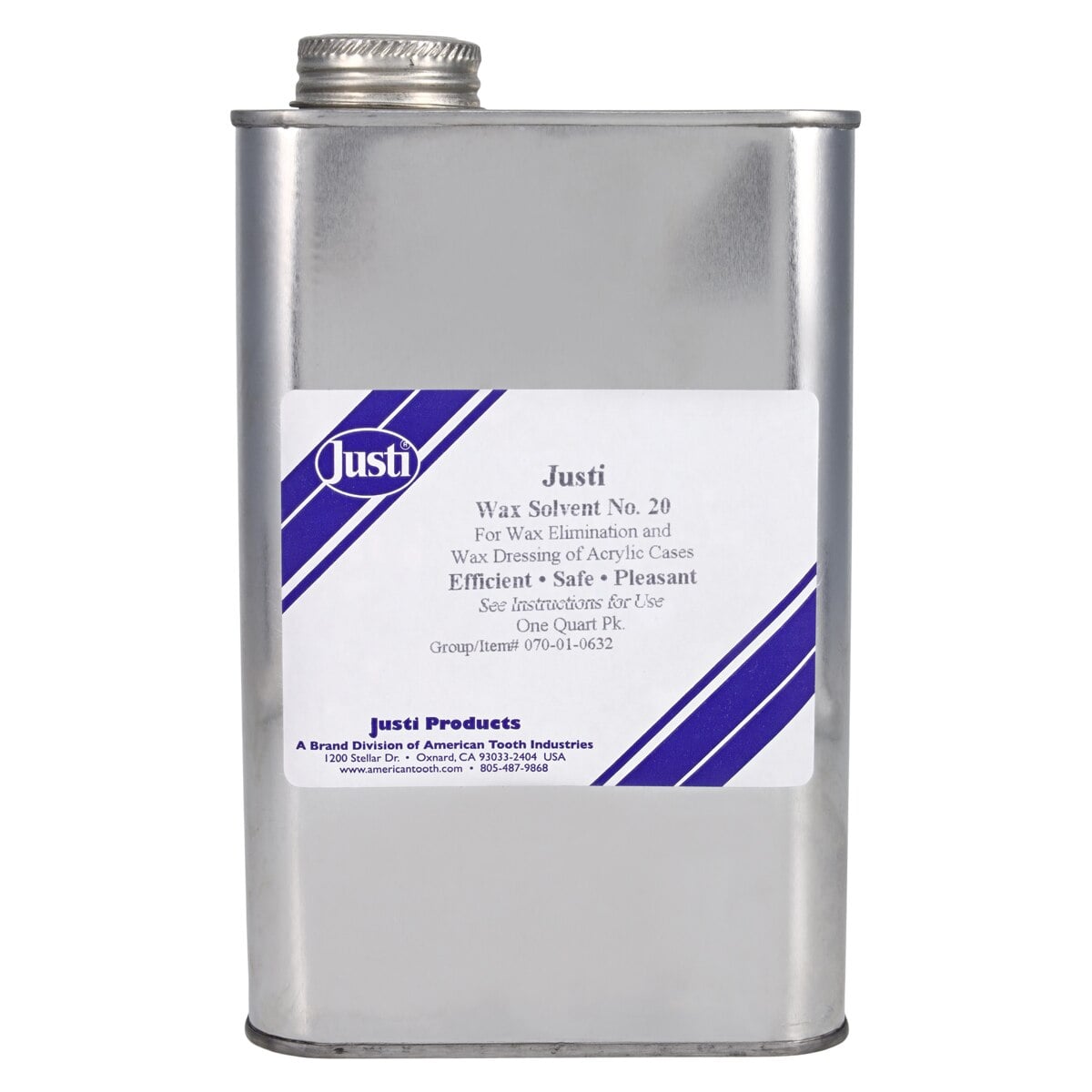 American Tooth Industries #20 Wax Solvent Wax Remover, Quart (32 oz) Can, 01-0632