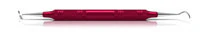 American Eagle #N2 Nevi Sickle Scaler, Double End, Posterior, EagleLite Resin Handle, 3/8", Red, AESN2X, 1/Pk