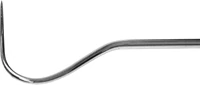 American Eagle #23 Single-Ended Explorer, Shepherd's Hook, Stainless Steel Tip, EagleLite Resin Handle, 3/8" (9.5mm), Black, 1/Pk, AEEXP23X