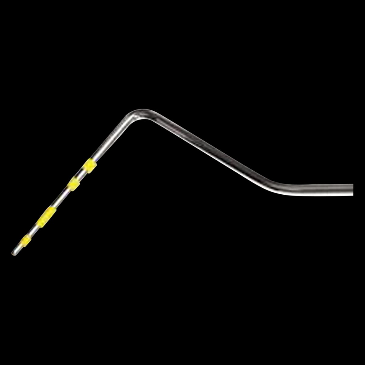 American Eagle #1 Williams Probe, Single End, Yellow, Standard 7/32" Stainless Steel Handle, AEP1Y