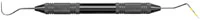 American Eagle Explorer/Probe, Double-End, #23 Marquis/12 Shepherd's Hook, EagleLite Resin Handle, 3/8", Yellow, 1/Pk, AEEP23/12YX