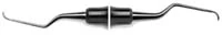 American Eagle Gracey +3 Access 5-6 Curette, Double End, 3/8" EagleLite Resin Yellow Handle, AEGA5-6X