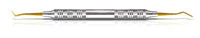 American Eagle Dr. Mopper XP Carver #8A, Long, Titanium Nitride, 3/8" EagleLite Stainless Steel Handle, AECA8ALTNZ, 1/Pk