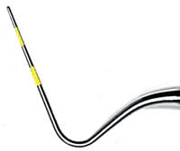 American Eagle #12 Marquis Periodontal Probe, Single-End, Yellow, Standard 7/32" Handle, AEP12Y