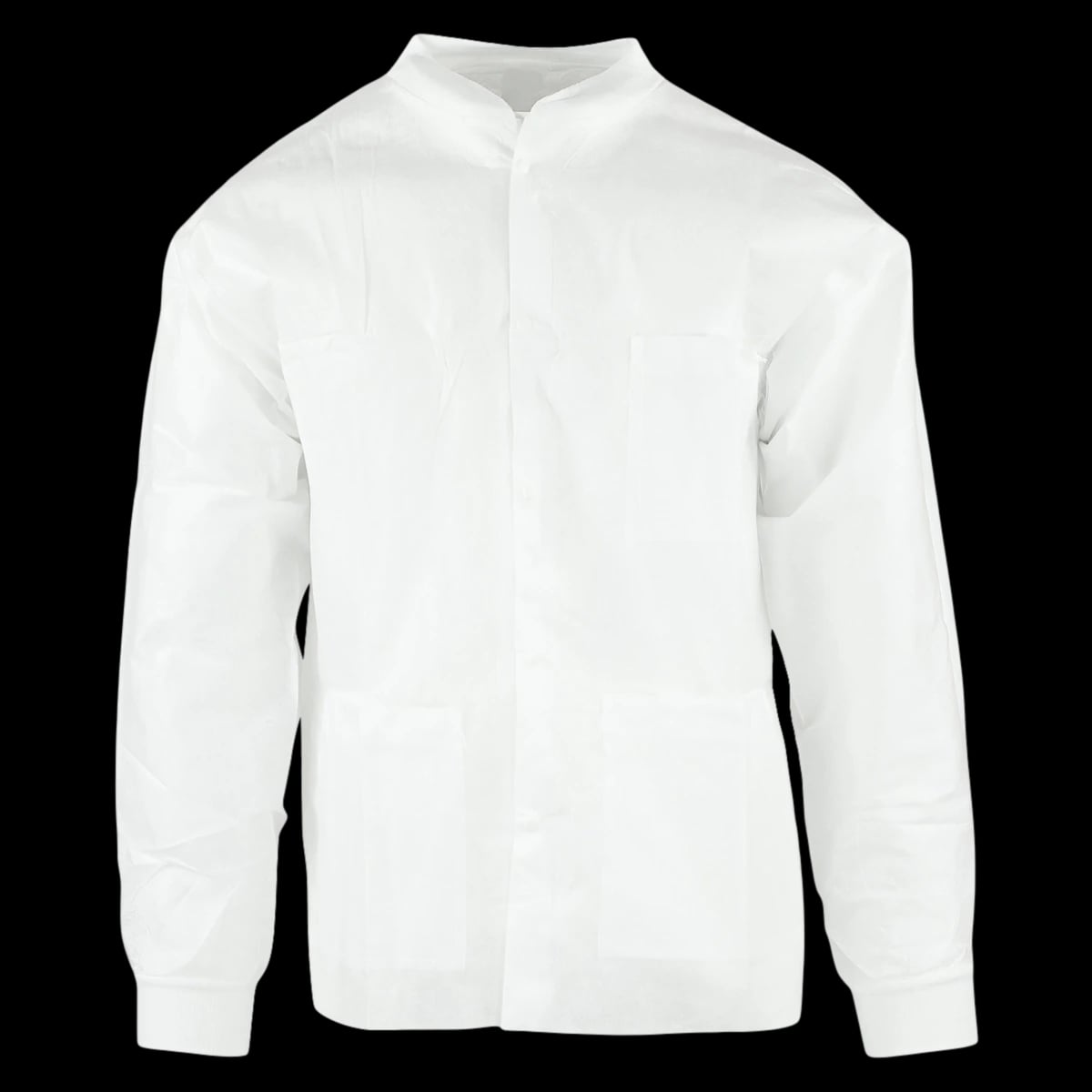 SafeWear Hipster Jacket, Small, White Frost, 45 g/m2 SMS, AAMI Level 2, 12/Pk, 8105-A