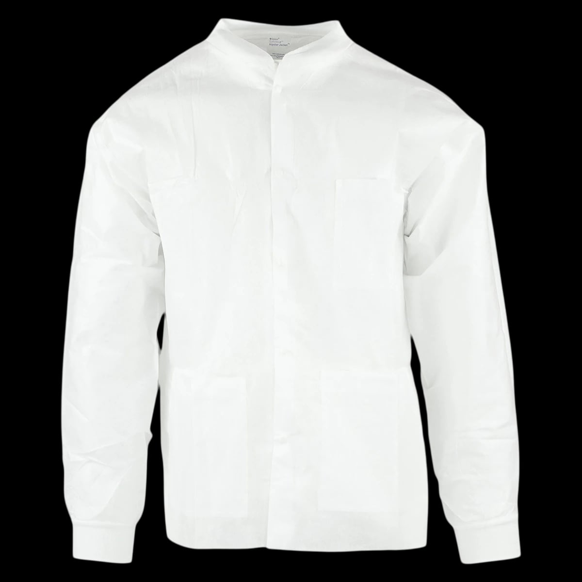 SafeWear Hipster Jacket, Large, White Frost, 45 g/m2 SMS, AAMI Level 2, 12/Pk, 8105-C